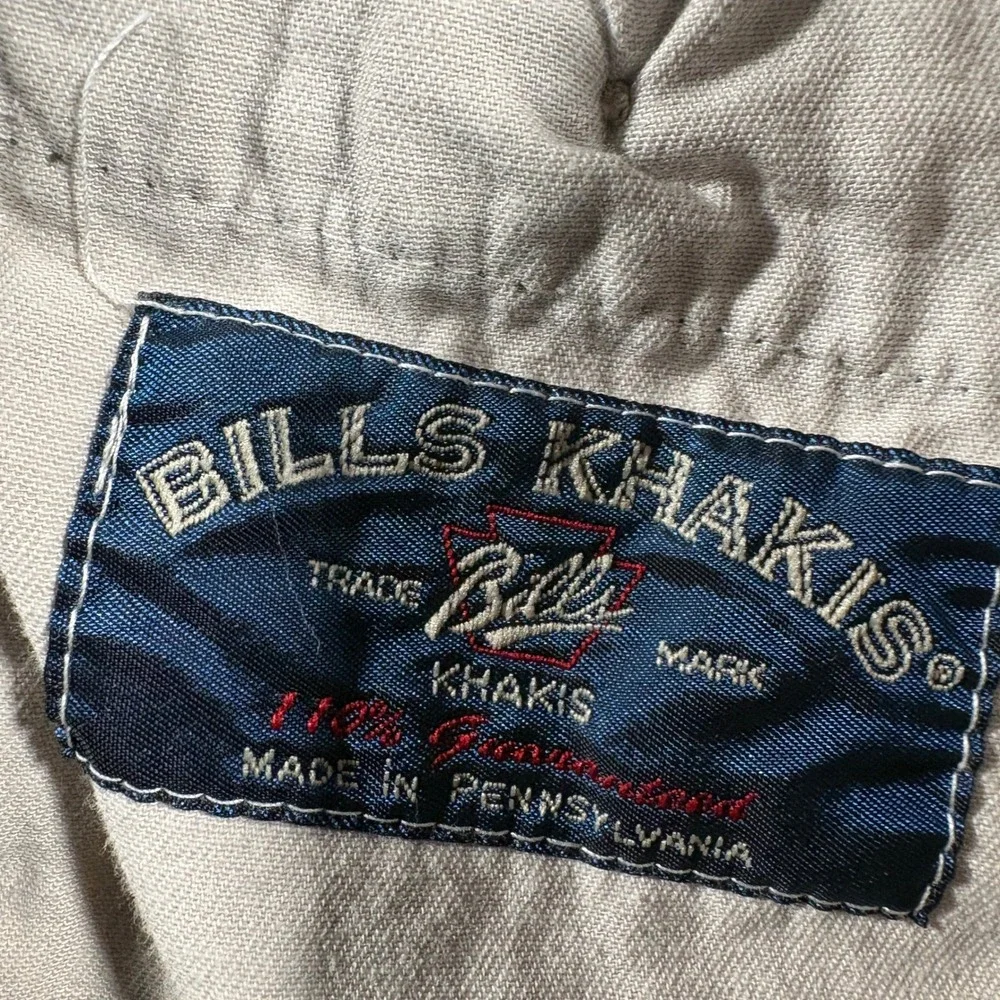 Bills Khakis Corduroy Pants Mens 40x34 Olive Green Pleated M1P Made in USA